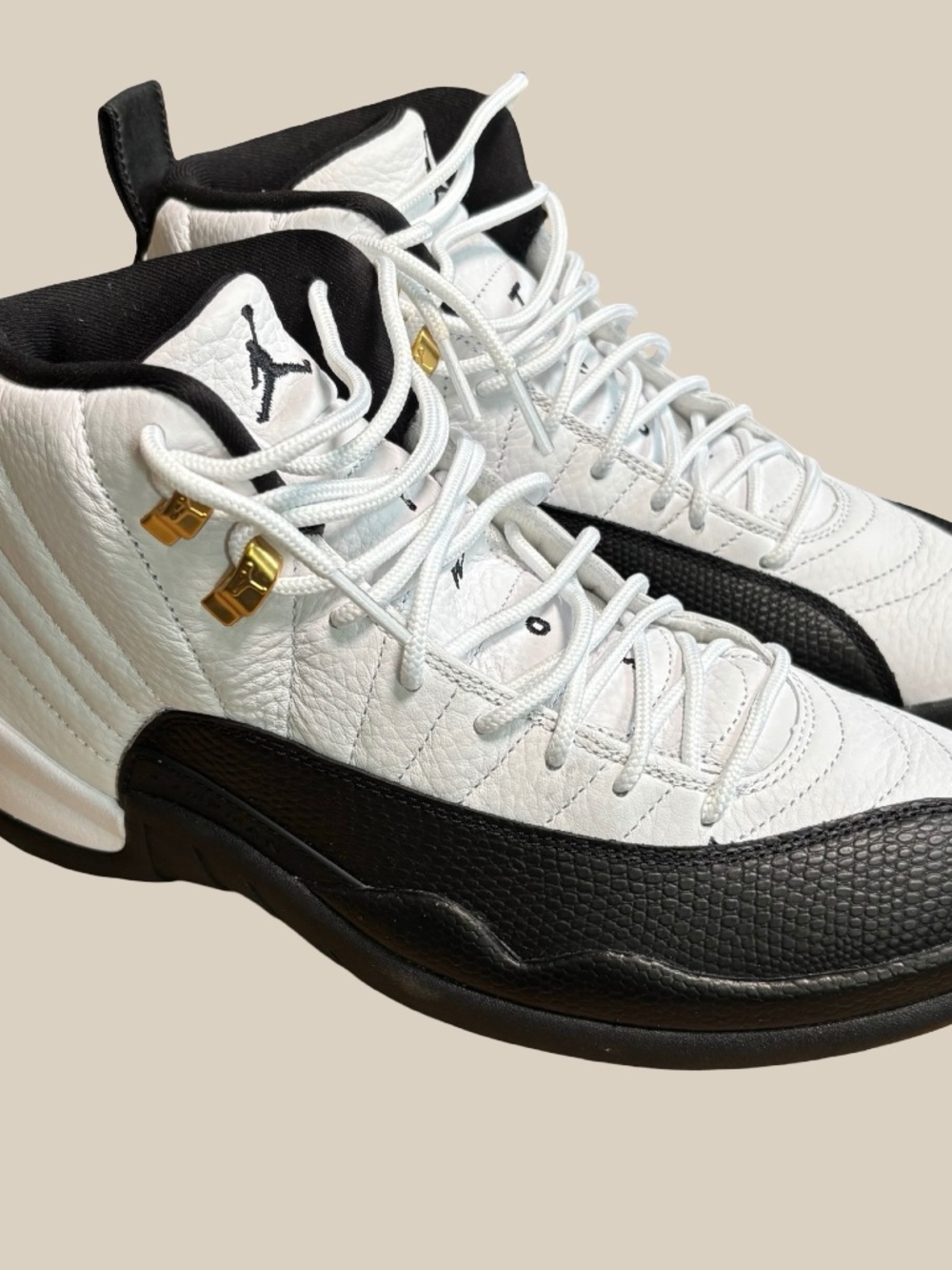 Nike Air Jordan 12 Retro Taxi 2025 White Black Gold CT8013-117 Men's SZ 9 NWB
